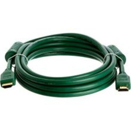 CMPLE 28AWG HDMI Cable with Ferrite Cores - Green -10FT 784-N